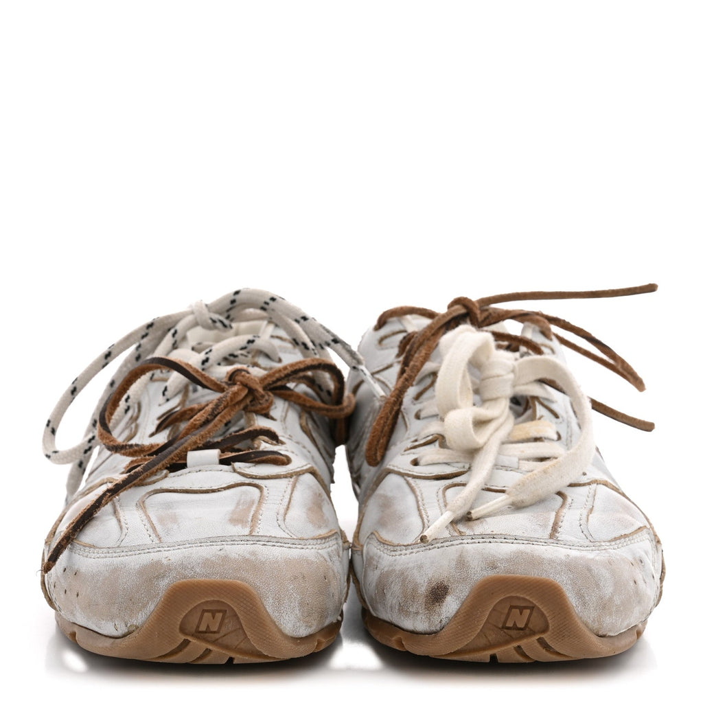 X NEW BALANCE Bleached Calfskin 530 SL Sneakers White
