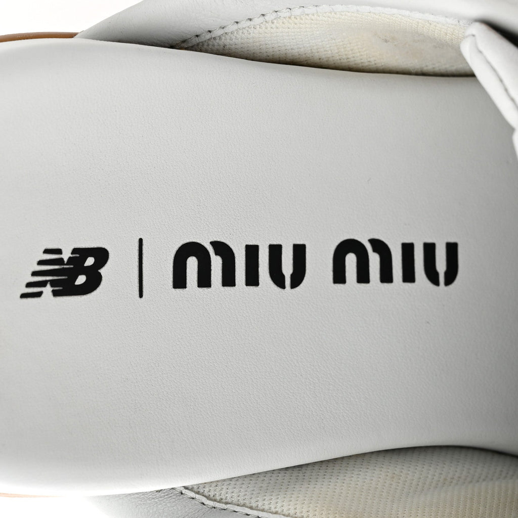 X NEW BALANCE Calfskin 530 SL Slip-On Sneaker Mules White