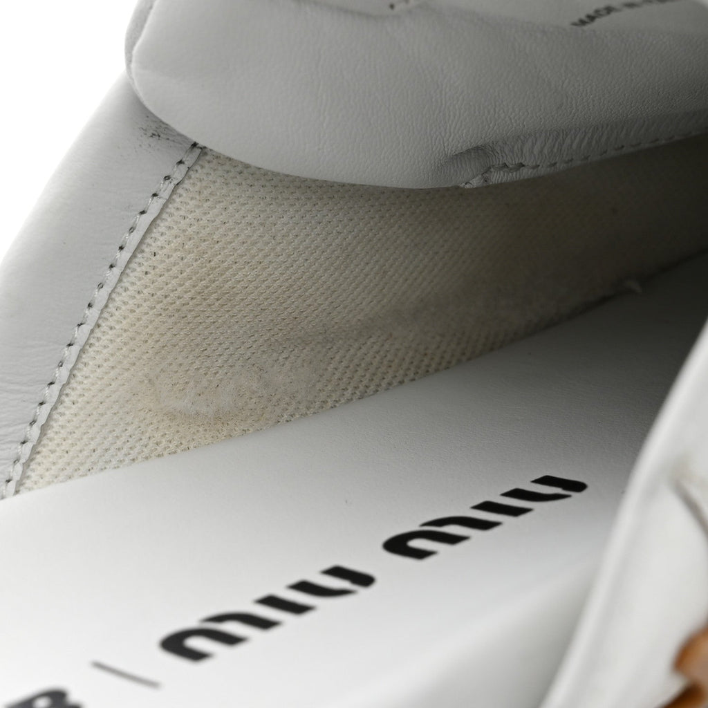 X NEW BALANCE Calfskin 530 SL Slip-On Sneaker Mules White