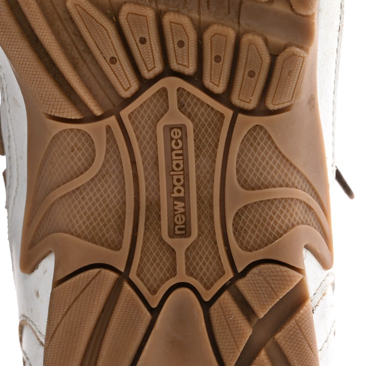 X NEW BALANCE Bleached Calfskin 530 SL Sneakers White
