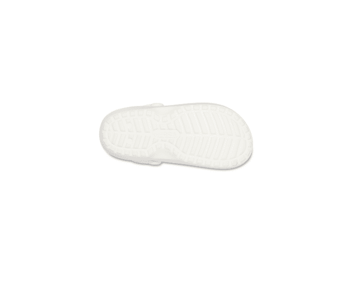 Crocs Unisex Classic Lined Clog - White / Grey