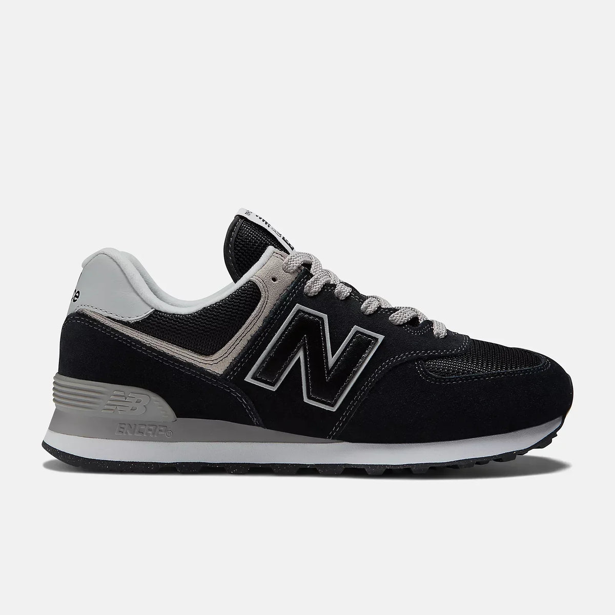 New Balance Men's 574 Core Shoes - Black/White